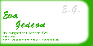 eva gedeon business card